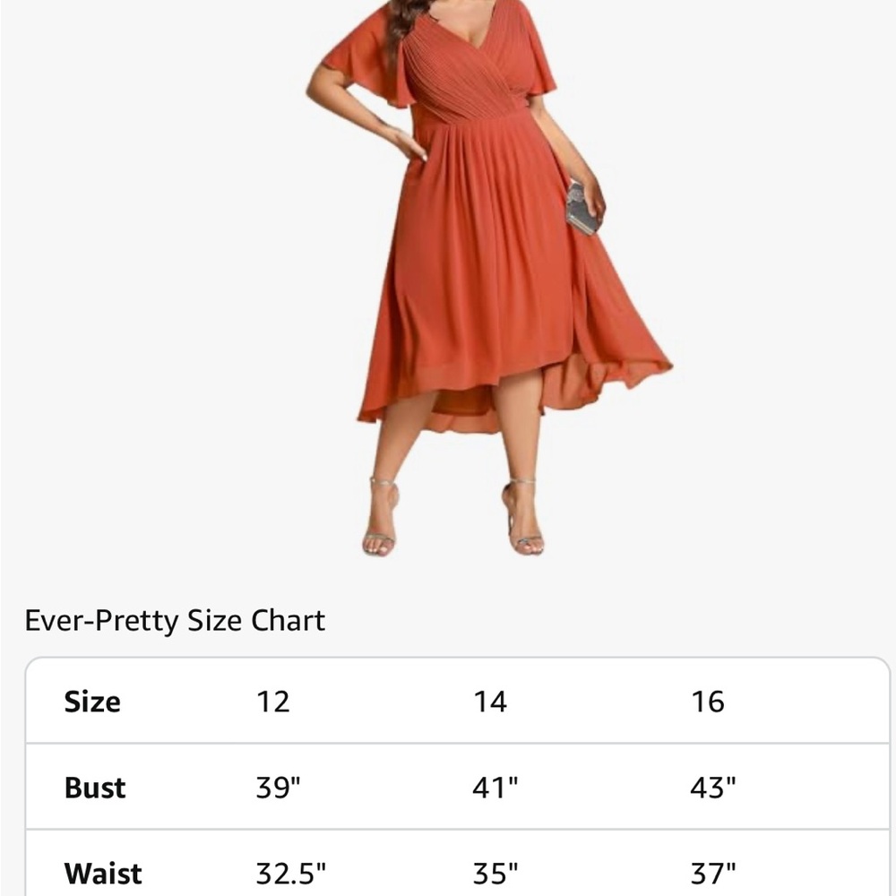 Red High Low Sundress with Flutter Sleeves